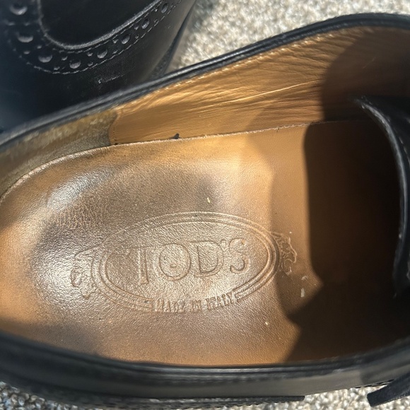Tod's Black Leather Oxfords - Picture 15 of 15